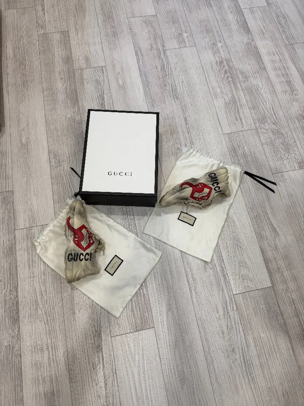Gucci Rhyton Mouth Chunky Men Sneaker with Box and Dust Covers Size 9 1/2